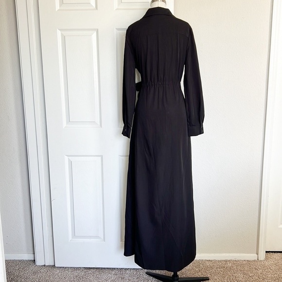 NWT LBLC The Label Amara Tie Front Collared Dress - Picture 6 of 12